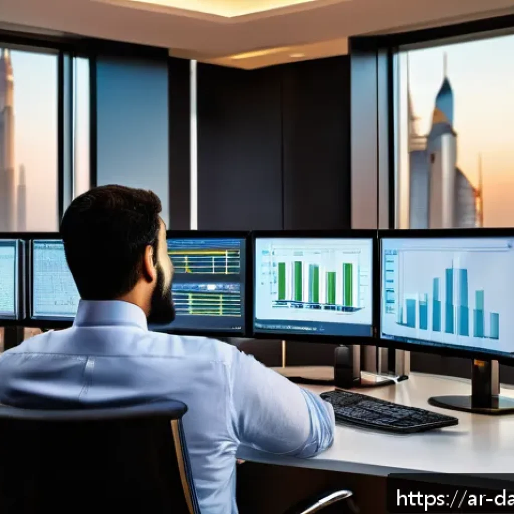 데이터베이스 성능 분석을 위한 툴 리뷰 - A modern Middle Eastern office environment featuring a diverse team of Arab IT professionals analyzi...
